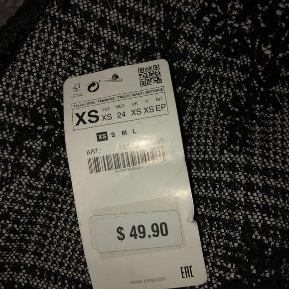 Zara skirt lace print. Size xs. New with tags - Picture 5 of 5
